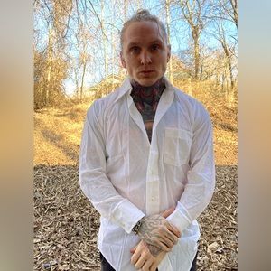 Vintage 1970s thin knit dress shirt